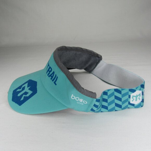 Ragnar Trail Aqua Blue Green Running Visor Boco Gear OS - Picture 2 of 7